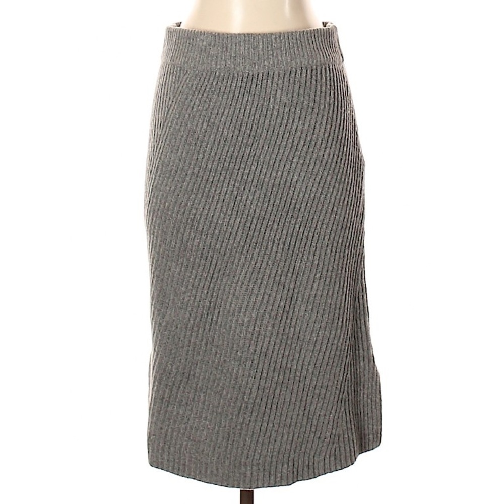 Madewell wool skirt gray
